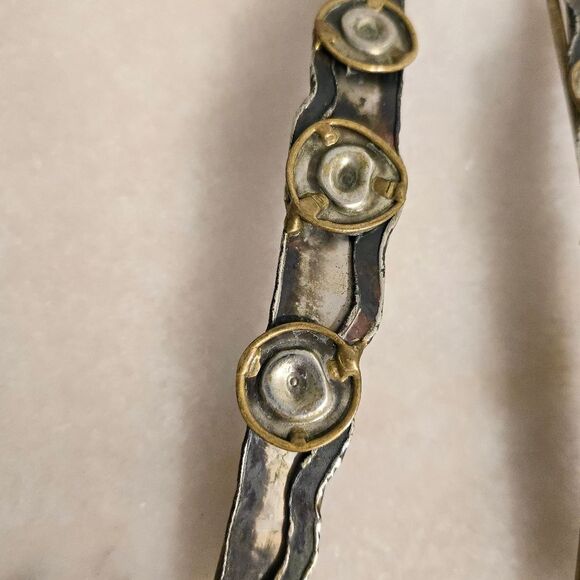 Decorative Wall Hanging Fork and Spoon Custom Mixed Metal Pair Salad Cutlery - Picture 4 of 8